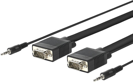 Microconnect Cable VGA male - VGA male Μαύρο 10m (MONGG10BMJ)
