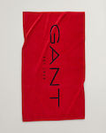 Gant Red Beach Towel 100x180cm