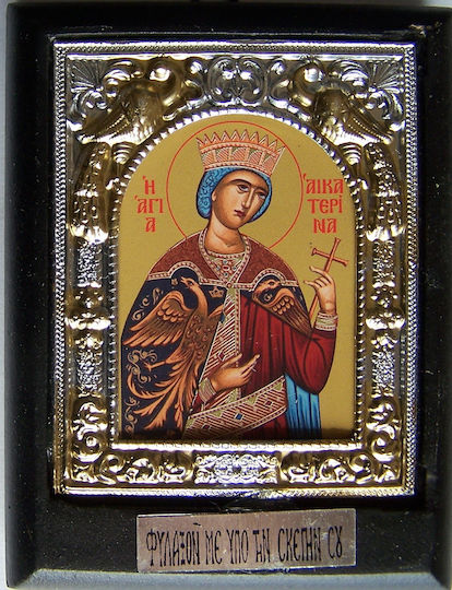 Image St. Catherine Metal 13x10cm