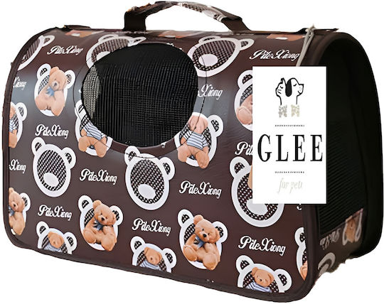Glee Bears Medium Τσάντα Ώμου για Μεταφορά Σκύλου / Γάτας Καφέ Μ41xΠ30xΥ21εκ.