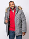Winter Jacke Puffer Wasserdicht Gray