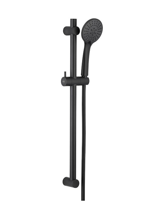 KFA Adjustable Shower Column without Mixer 62cm Black