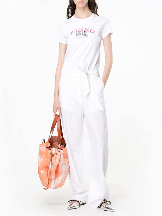 Pinko Women's T-shirt Bianco Brill