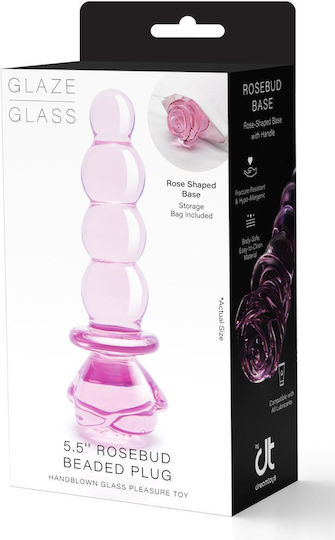 Dream Toys Glaze Glass Πρωκτική Σφήνα Ροζ 20cm
