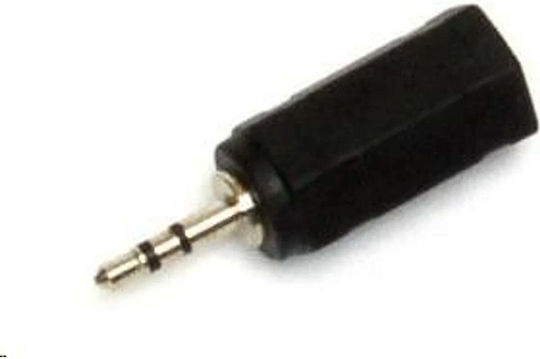 PremiumCord Конвертор 2.5mm / 3.5mm мъжки към 2.5mm / 3.5mm женски Черен 1бр KJR-08