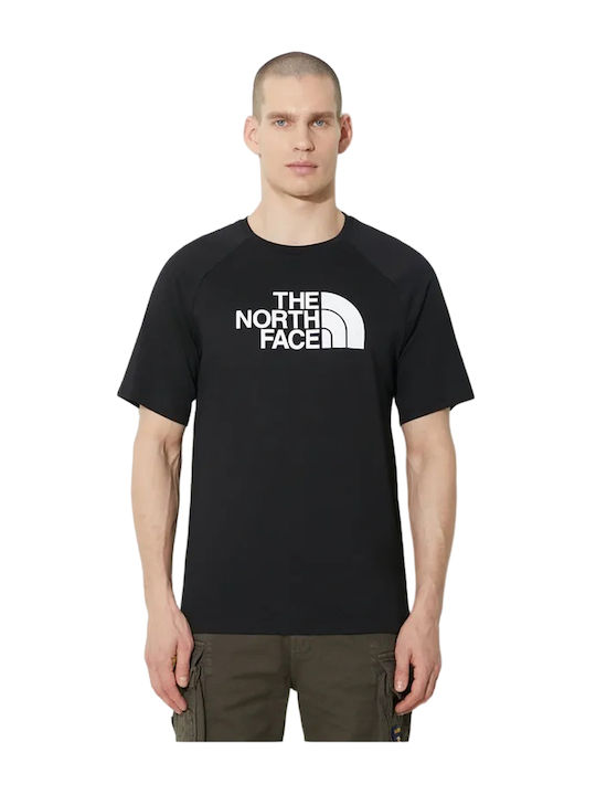 The North Face Raglan Ανδρικό T-shirt Κοντομάνικο Μαύρο