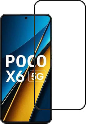 Full Glue Full Face Tempered Glass (Poco X6)