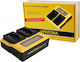 Patona Double Battery Charger Lcd Usb Compatibl...