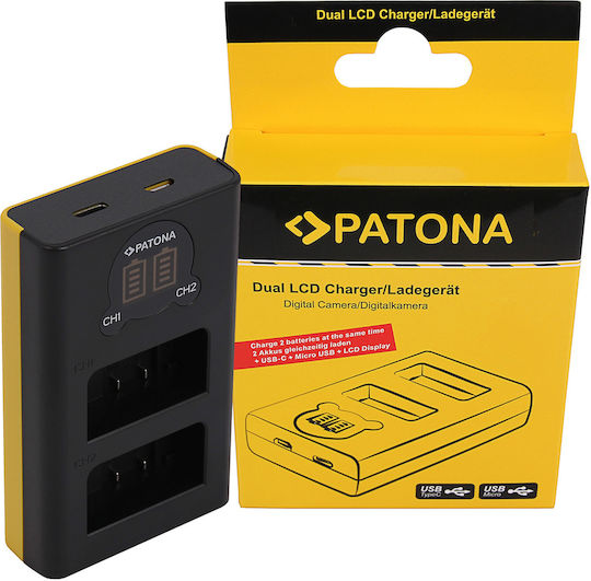 Patona Διπλός Φορτιστής Μπαταρίας Lcd Συμβατός με Nikon