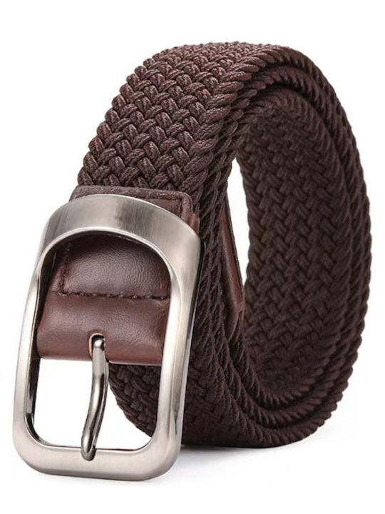Elastisch Herren Gürtel Gestrickt Braun