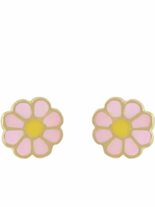 Kids Earrings Studs made of Gold 9K