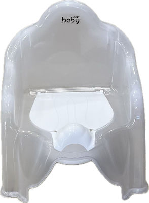 Just Baby Potty Chair with Lid Transparent