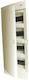 ETI Wall mounted Waterproof 12-Elements Fuse Box with 4 Rows