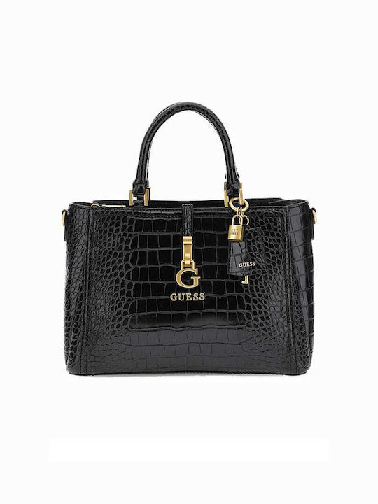 Guess Leather Women's Bag Tote Hand Black