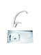 Inter Ceramic Piedmont ICSETICF71130227313ICK10060R Drop-In Мивка Десен Inox Ш100xД60см Сребрист