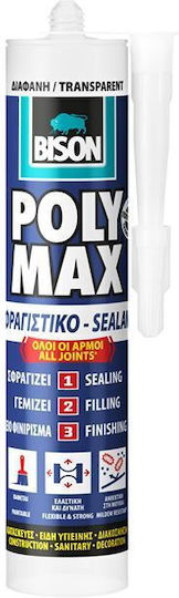 Bison Poly Max Σφραγιστική Σιλικόνη Διάφανη 280ml