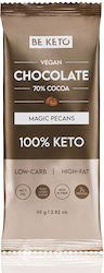 BeKeto Σοκολάτα Υγείας με Magic Pecans Vegan με 100% Κακάο Χωρίς Ζάχαρη 80gr