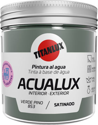 Titanlux Acualux Satin Vopsea specială pentru artizanat Verde 75ml
