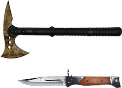 Τσεκούρι Survivor Desert Camo und Messer Ak-47, 34 cm