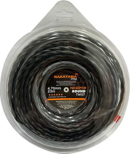 Nakayama Nc1043 Round Twist Brush Cutter Trimmer Line 4.7mm 23m 066088
