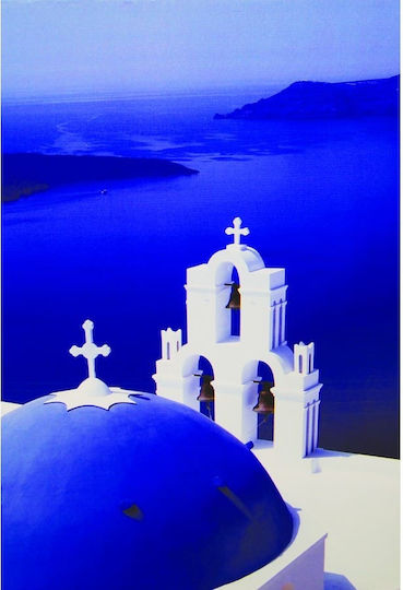 Βεκράκης Nisoiotiki Εκκλησία Hölzernes 50x70 cm