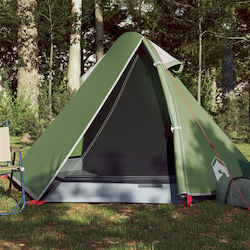 vidaXL Campingzelt Grün mit Doppelplane für 2 Personen 267x154x112cm.