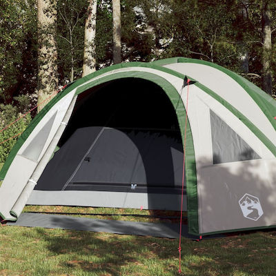 vidaXL Σκηνή Camping Πράσινη με Διπλό Πανί για 4 Άτομα 300x250x122εκ.