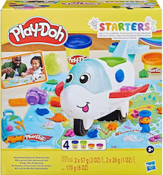 Hasbro Play-Doh Plastilină - Joc pentru 3+ Ani, 4buc Airplane Explorer