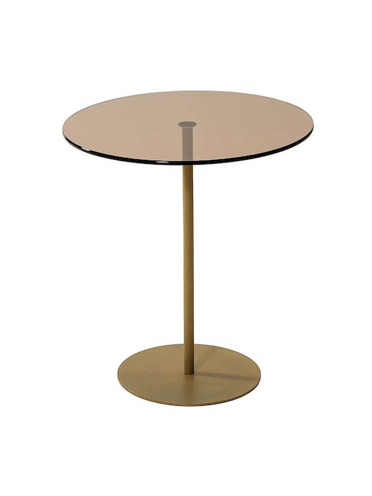 Rund Beistelltisch Chill-out Gold-bronze L50xB50xH50cm