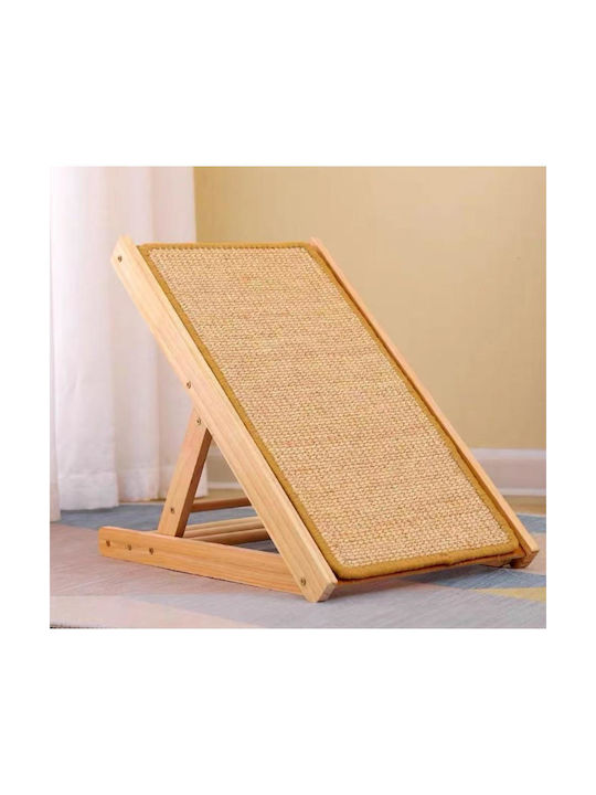 Animal Scratching Post Posts Brown 48x28cm With Recline