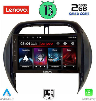 Lenovo Car-Audiosystem für Toyota RAV 4 2000-2006 mit Klima (Bluetooth/USB/AUX/WiFi/GPS/Apple-Carplay/Android-Auto) mit Touchscreen 9"