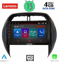 Lenovo Car-Audiosystem für Toyota RAV 4 2000-2006 mit Klima (Bluetooth/USB/AUX/WiFi/GPS/Apple-Carplay/Android-Auto) mit Touchscreen 9"