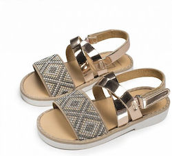 Babywalker Copper Baptism Leather Sandals