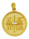 Roloi Kaliamanis Pendant Kids Talisman Double Sided Konstantinato made of Gold 14K PM1255