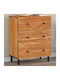 Comoda pentru Dormitor din Lemn Masiv Acacia 60x33x75buc
