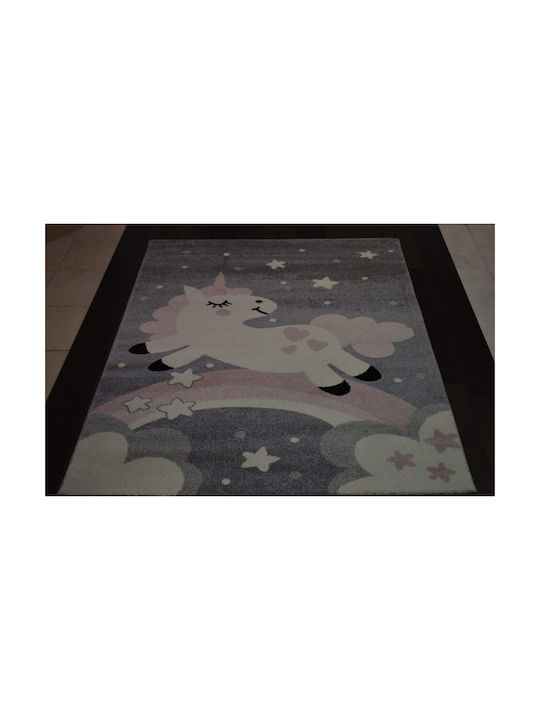 Alexander Carpets Παιδικό Χαλί Μονόκερος Γκρι 200x290cm