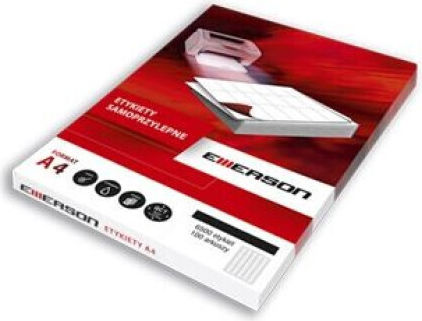 Emerson Αυτοκόλλητες Ετικέτες Α4 Ορθογώνιες 70x30mm