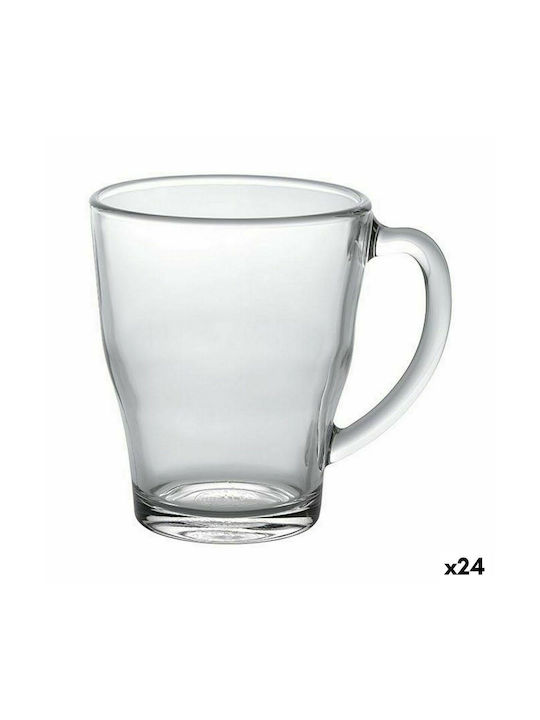 Mug Glass Transparent 350ml 24pcs