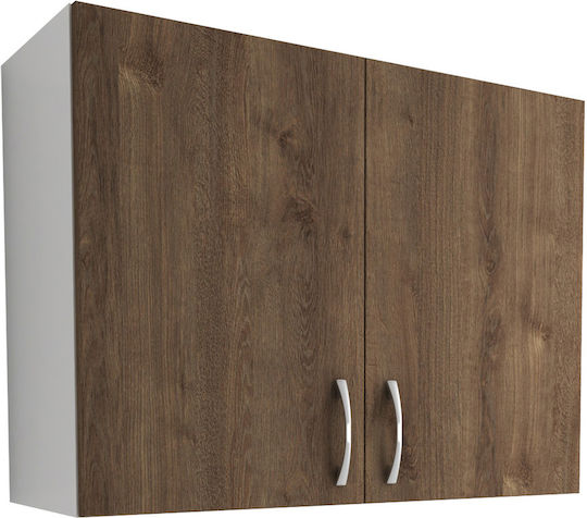 Karo Ντουλάπι Κρεμαστό Stejar Bronz/alb 80x30x60εκ. Karo Ντουλάπι Κρεμαστό Stejar Bronz/alb 80x30x60εκ.