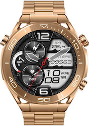 Microwear HW5 Smartwatch με Παλμογράφο (Χρυσό)