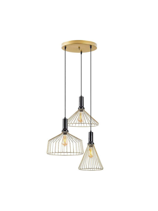 Opviq Pendant Light Three-Light Black