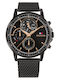 Tommy Hilfiger Stewart Ceas Barbati 44mm Cronograf Cu Baterie Cu Brățară Din Metal Neagră