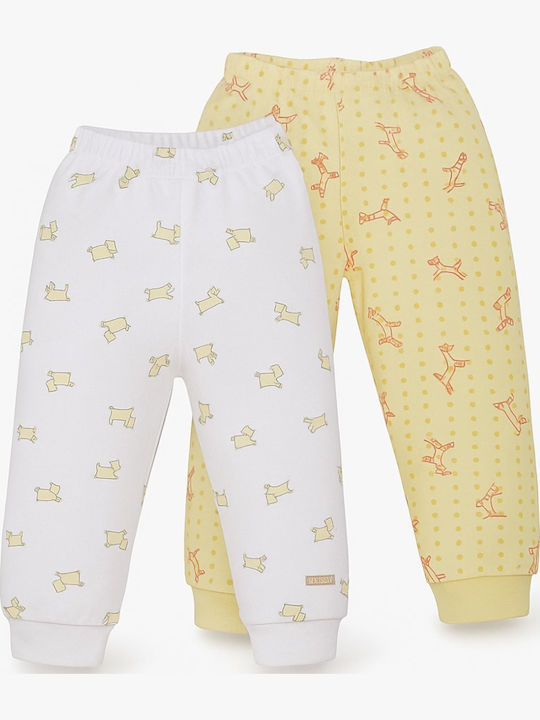 Lullaby Παντελόνι Φόρμας White Yellow