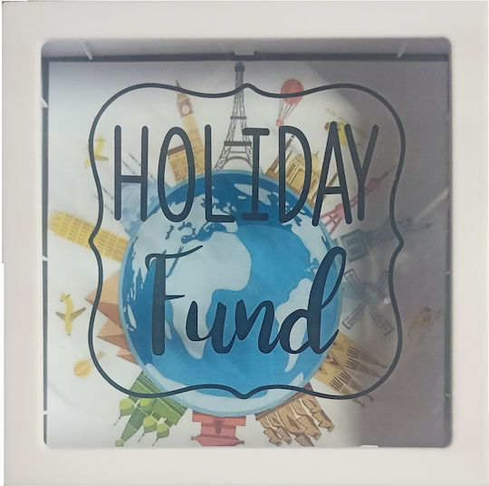 Tatu Moyo Money Box Plastic White 15x15x5cm