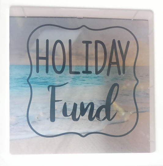 Tatu Moyo Money Box Plastic Light Blue 15x15x5cm