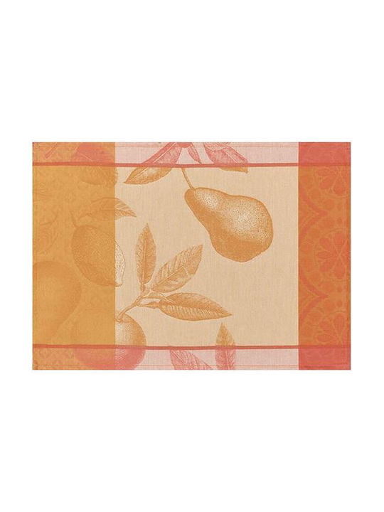 Le Jacquard Francais Fabric Placemats Orange 50x36cm 4pcs
