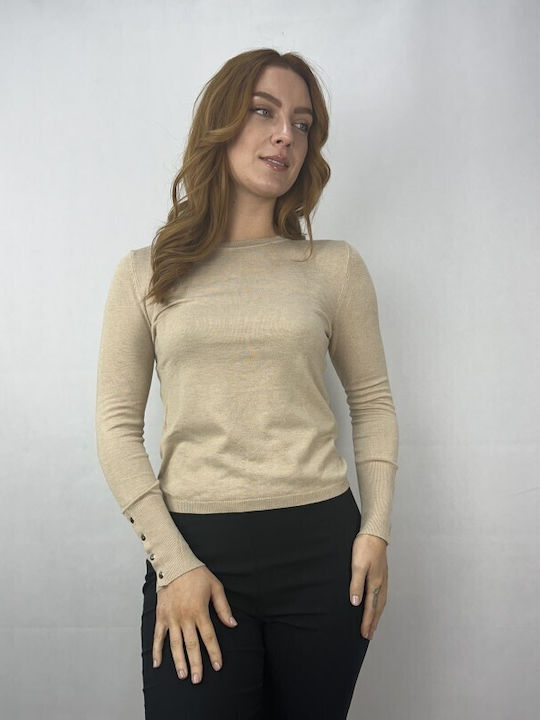 Only Women's Long Sleeve Sweater Oxford Tan