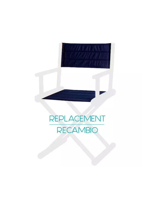 Marine Business Πανί Καρέκλας Σκηνοθέτη Μπλε Navy Blue 63x42εκ.