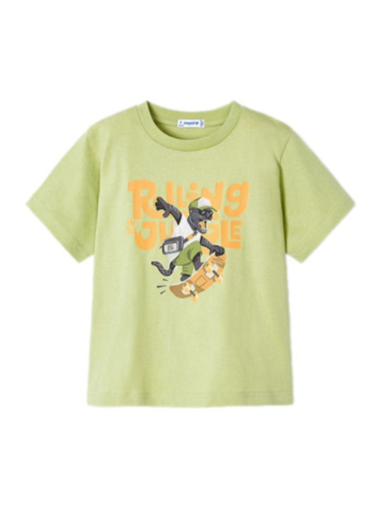 Kids' T-shirt Green Rolling Aloe