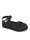 Women's Flat Sandals Flatforms in Black Color